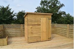 8 x 6 Value Pent Shed Overlap
