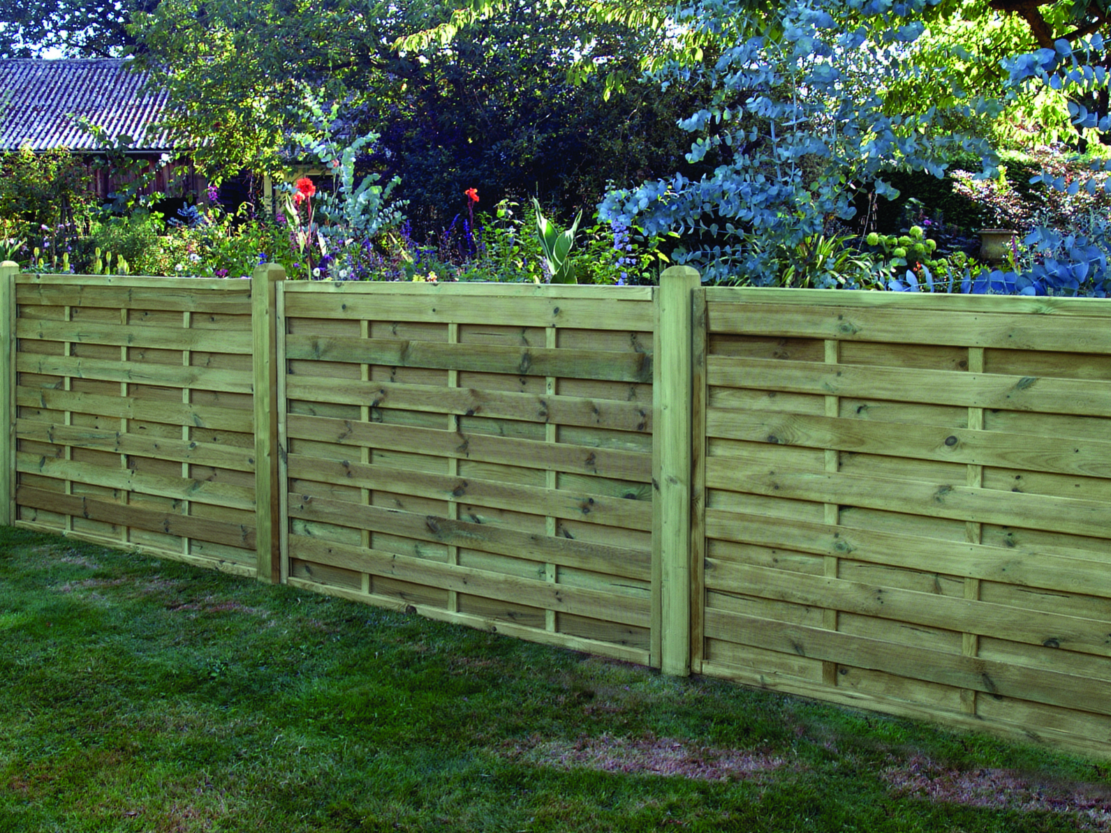 A fence in the garden